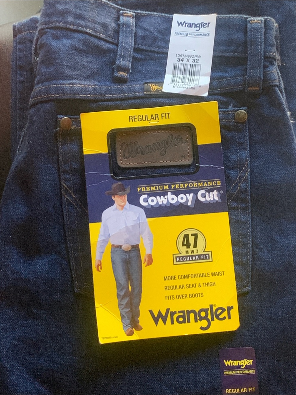 Wrangler Cowboy Cut Bootcut Jeans - Dark Blue